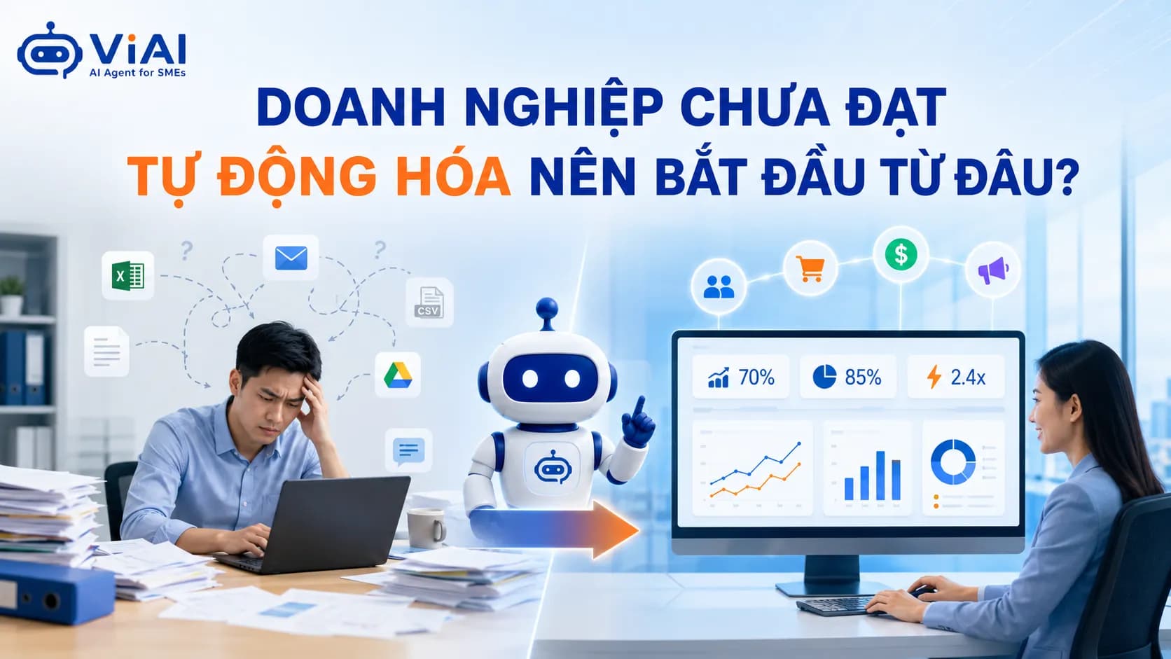 Doanh nghiệp chưa đạt tự động hóa nên bắt đầu từ đâu?