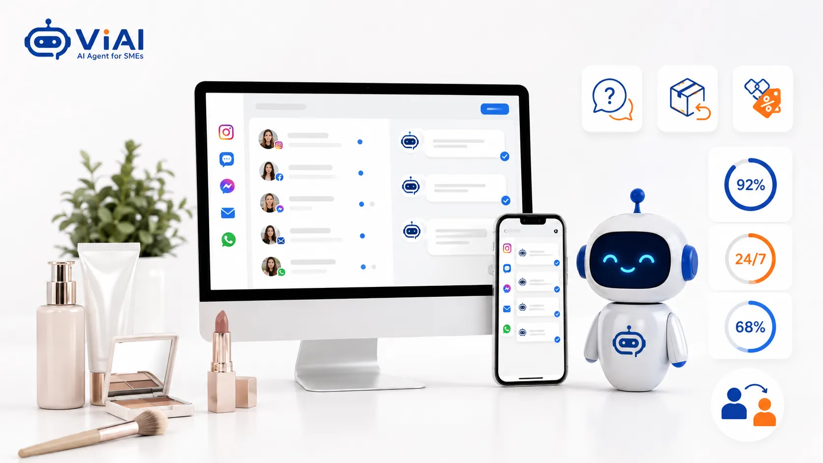 AI Agent tư động trả lời inbox comment