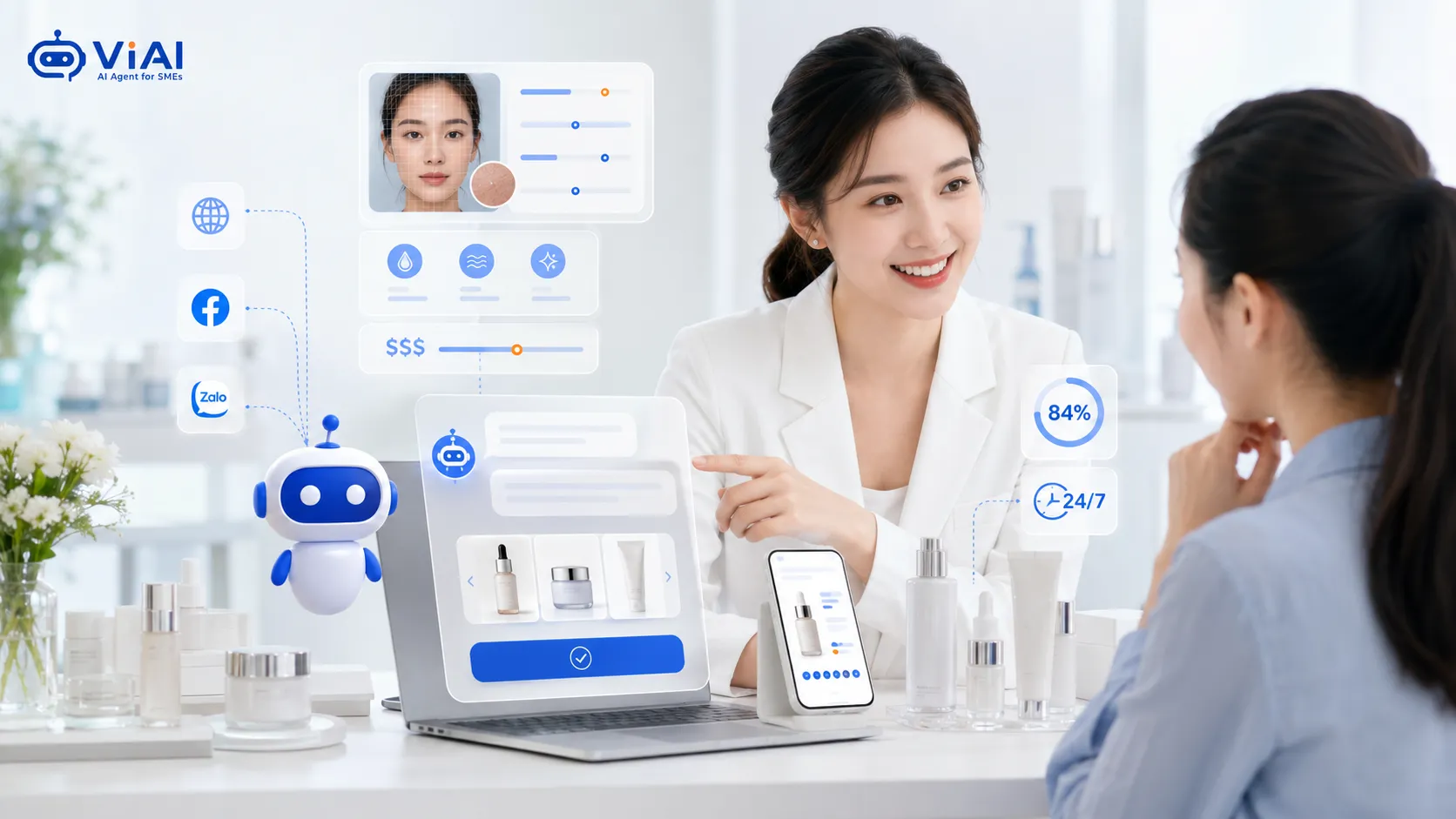 AI Agent tư vấn khách hàng mỹ phẩm