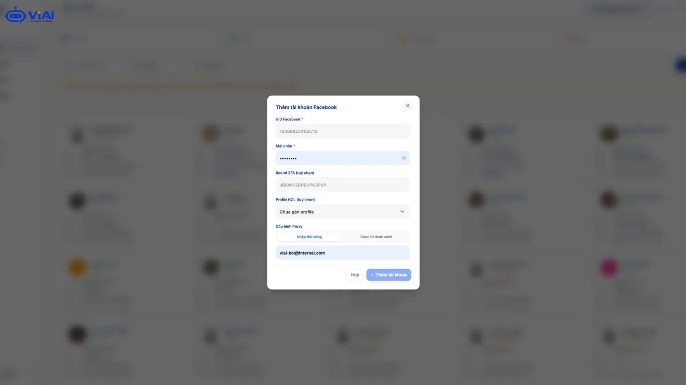 Kết nối facebook quản lý tài khoản hiệu quả