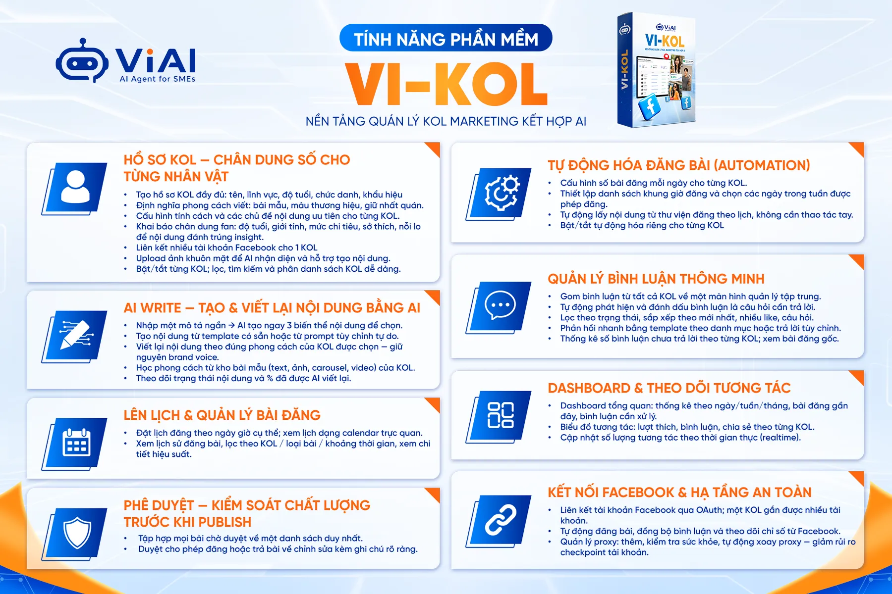 Tính năng Vi KOL phần mềm quản lý KOL