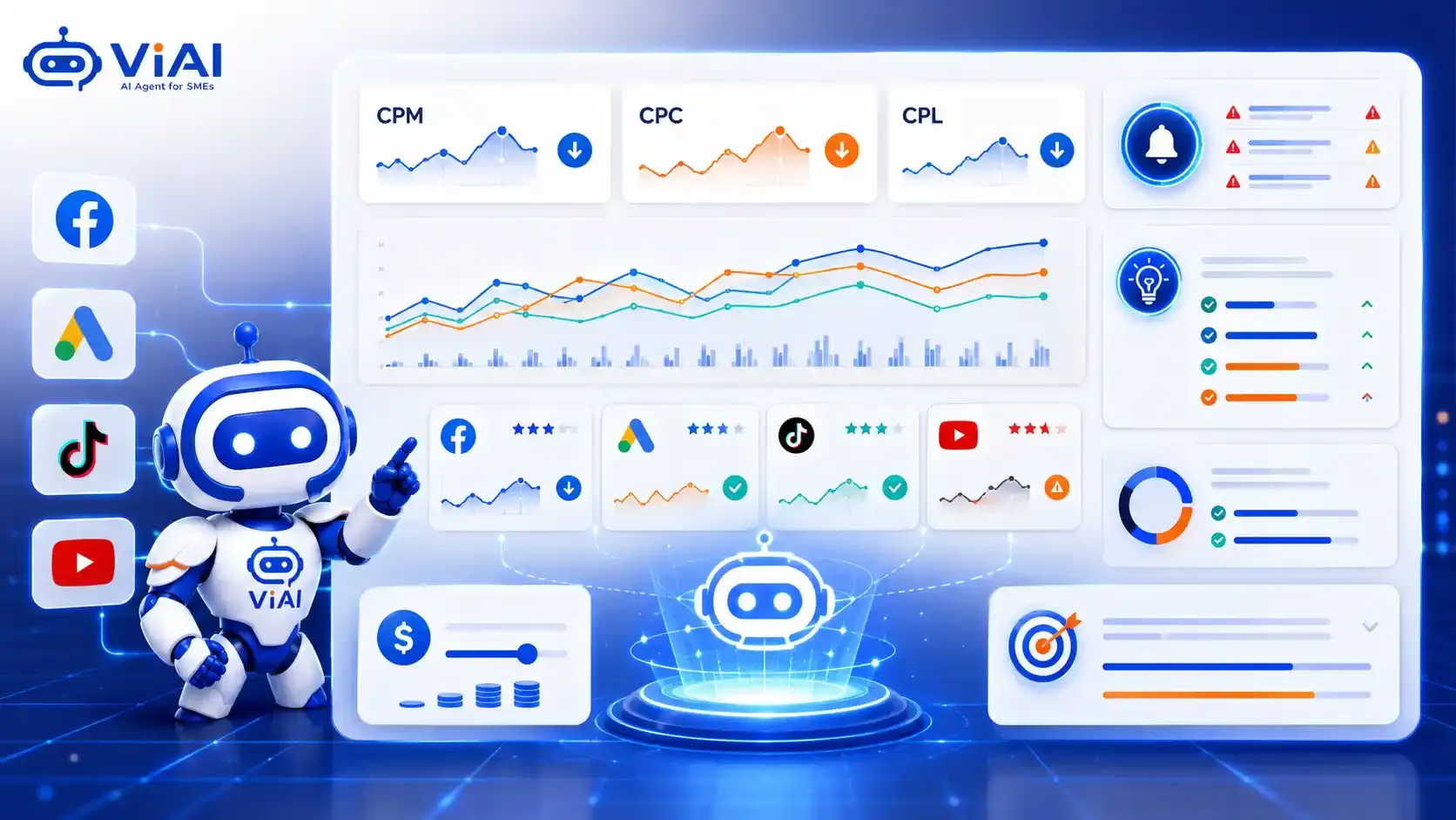 ViAI Ads Tối ưu quảng cáo đa nền tảng